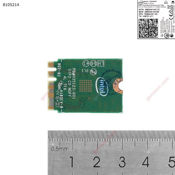 Intel Dual Band 7265NGW 802.11AN WIFI + Bluetooth 4.0 Card For HP Wlan Laptop  Board 756748-001