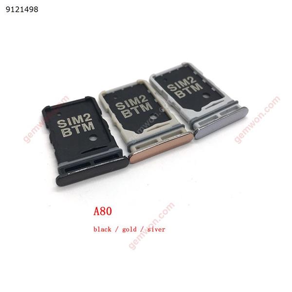 Sim Card Tray SD Reader Holder For SamSung Galaxy A80 A805 A805F SIM Card Tray Slot Holder  