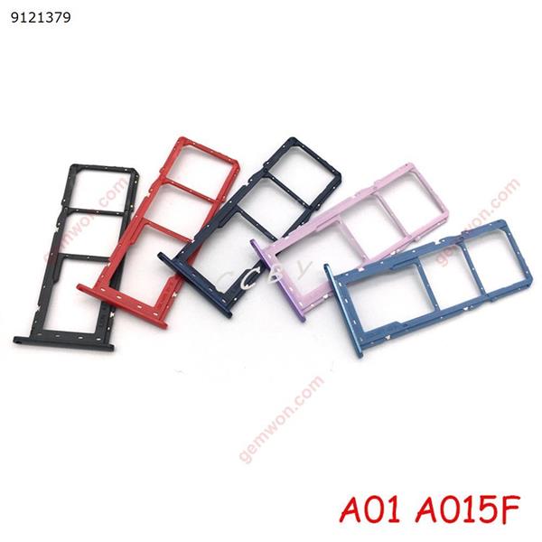 50PCS Sim Card Tray SD Reader Holder For Samsung Galaxy A01 A015F A11 A115F Dual SIM Card Tray Slot Holder  