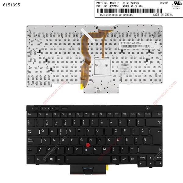 ThinkPad T430 T530 X230 BLACK Reprint Win8 SP 04W2557 PE84 Laptop Keyboard (Reprint)