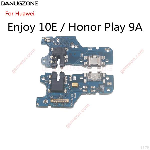 Puerto de carga USB, Conector de enchufe, placa de carga, Cable flexible FFor Huawei Enjoy 10E / Honor Play 9A All 