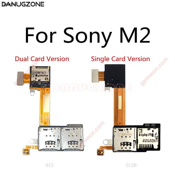 Soporte para tarjeta SIM + tarjeta TF ranura flexible Cable para Sony Xperia M2 Aqua S50H S50T D2302 D2303 D2305 D2306 Sim Flex Cable All 