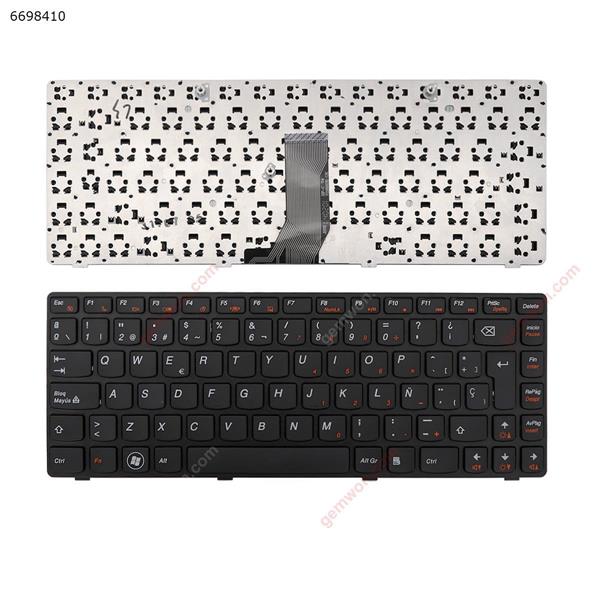 LENOVO B470 G470 V470 BLACK FRAME BLACK  SP V116920E Laptop Keyboard (OEM-A)