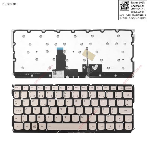 LENOVO IdeaPad  YOGA  900S-12ISK Golden (Backlit,Without FRAME,Win8)  PO PK131041B14 Laptop Keyboard (OEM-A)