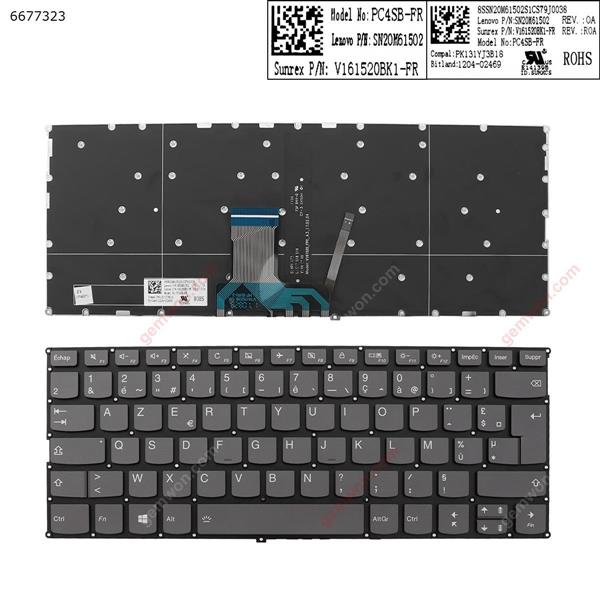 Lenovo IdeaPad 320-13 320S-13IKB GRAY (Backlit,Without FRAME,WIN8) FR SN20M61502 Laptop Keyboard ( )