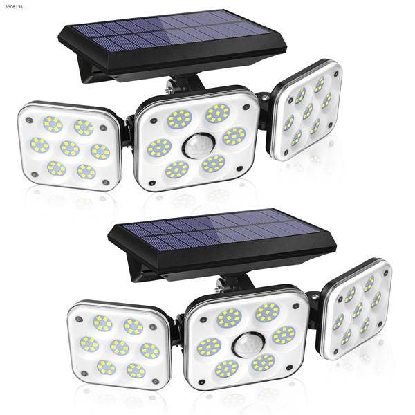 Solar 138LED Three Head Wall Light  (two packs)  Solar Charge TG-TY05105