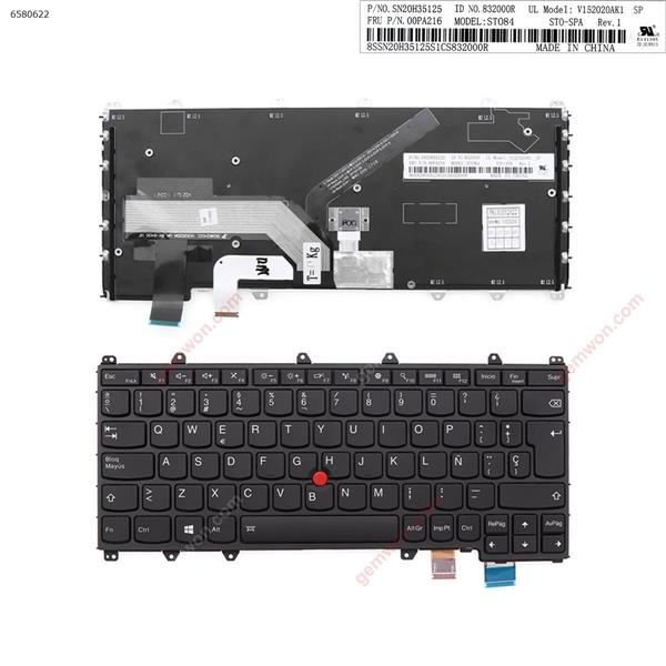 Lenovo ThinkPad Yoga Y260 Black（backlit ,With Point stick，win8） SP SN20H35125 00PA216  SCNR241C1 V152020A BY-8400 Laptop Keyboard (OEM-A)