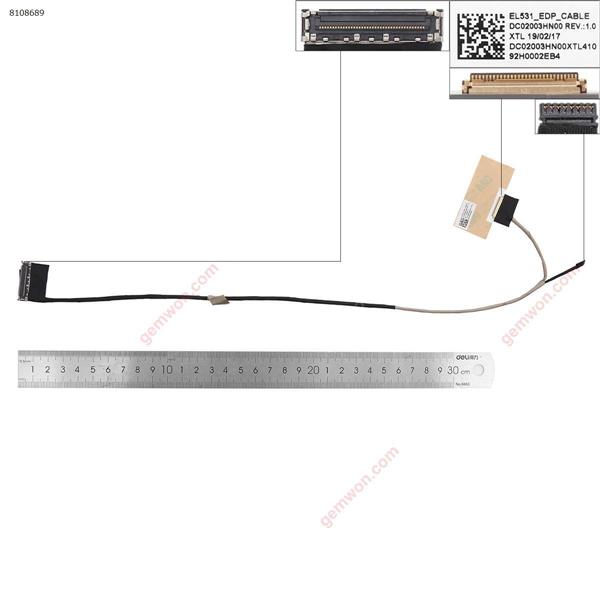 Lenovo 15 2019 S340-15IWL S340-15 EDP Video Cable FHD 30 Pin LCD/LED Cable DC02003HN00