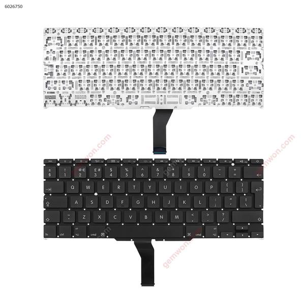 APPLE MacBook Pro A1375  A1370 A1465 A1406   BLACK(without Backlit) UK N/A Laptop Keyboard (OEM-A)