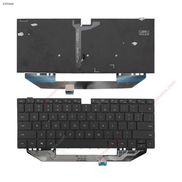 HUAWEI   MACH  W19   W29 BLACK   (Backlit Without FRAME，Win8)  US N/A Laptop Keyboard (OEM-A)