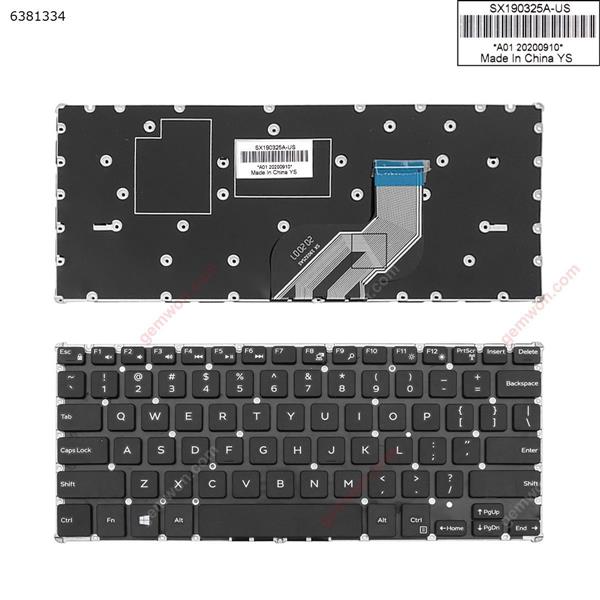 dell  Inspiron 11 3179 3168 3169 p25t BLACK  ( without FRAME , win8 ) US SX190325A Laptop Keyboard (OEM-A)