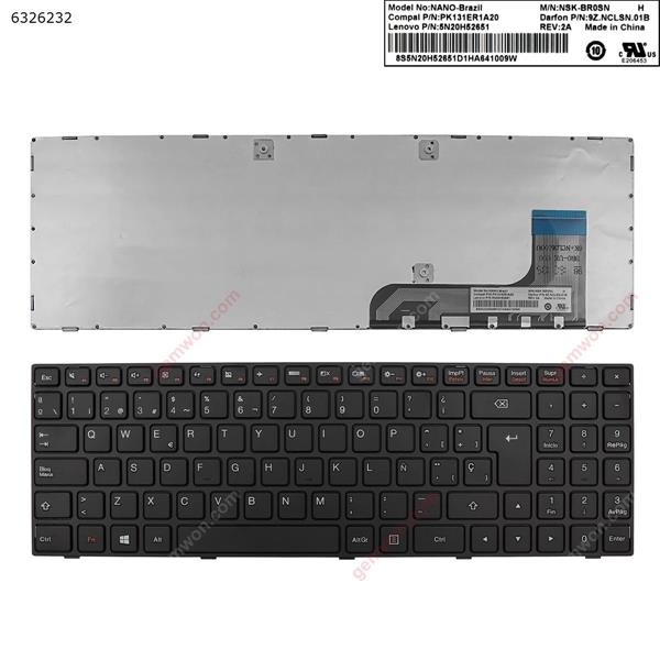 LENOVO Ideapad 100-15IBY BLACK FRAME BLACK  WIN8  SP N/A Laptop Keyboard (OEM-B)