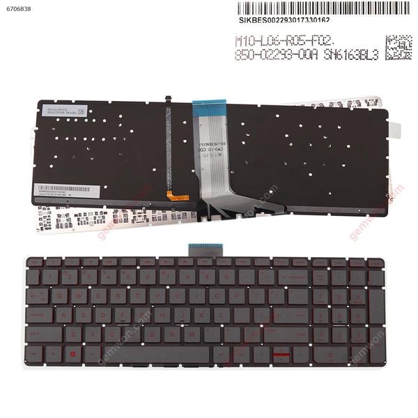 hp  Envy x360 m6-w000 m6-w015dx m6-w100 m6-w103dx  BLACK ( Backlit , Red Printing )   US SG-87340-XBA Laptop Keyboard (OEM-A)