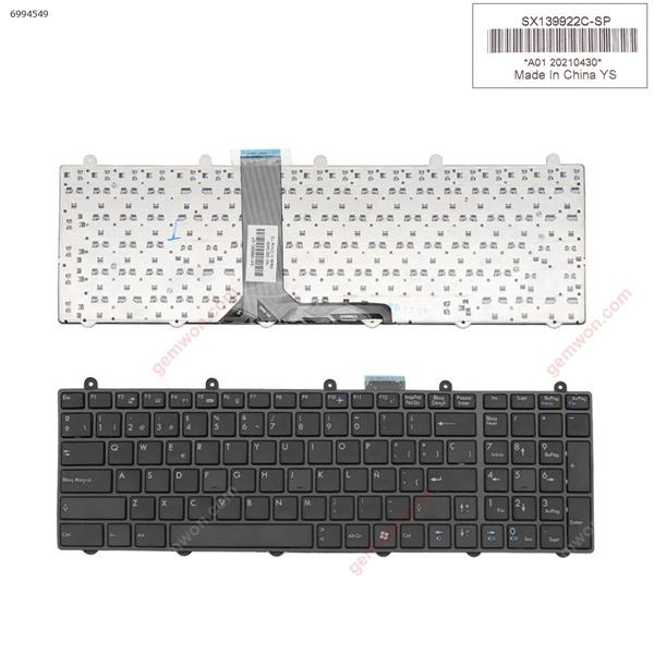 MSI GT60 GT70 GT780 GT783 GX780 BLACK FRAME BLACK ,Without backlit (WIN8)  SP SWN259A1        V139922AK        BY-8400      A01 20110430 Laptop Keyboard (OEM-B)