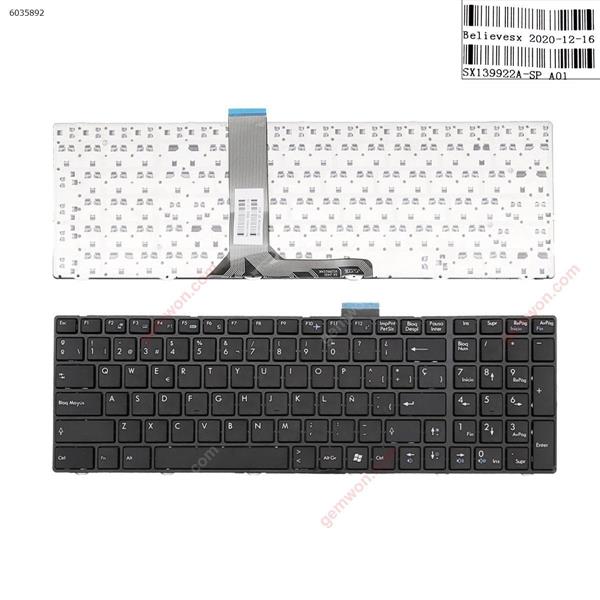 MSI  GE60 BLACK FRAME BLACK ,Without backlit (WIN8)  SP SX-2400     V139922AK Laptop Keyboard (OEM-A)