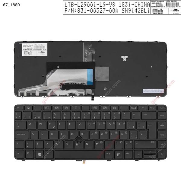 HP 430 g3 g4 440 g3 g4 446 g3 BLACK Frame BLACK(Backlit,With point,Win8)   SP 6037B0114526 822338-071 Laptop Keyboard (OEM-A)