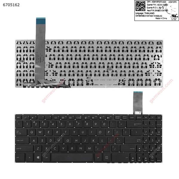 Asus  YX570  black ( Without FRAME,without Backlit   ， WIN8)OEM US 13-0174B-WX03-001US Laptop Keyboard (OEM-B)