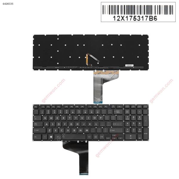 Toshiba Radius P50-A  BLACK Backlit Win8 US BY-8400           SCN179A1             V138170C Laptop Keyboard (OEM-A)