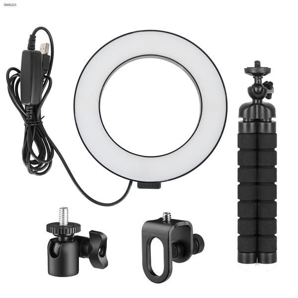 6-inch flat ring lamp combination: 6-inch ring lamp (360182) + sponge Octopus tripod (9307992) + plastic small cloud platform (9307431) + 4 / 1 U-clip (without hot boots) (9308864)) LED Ring Light N/A