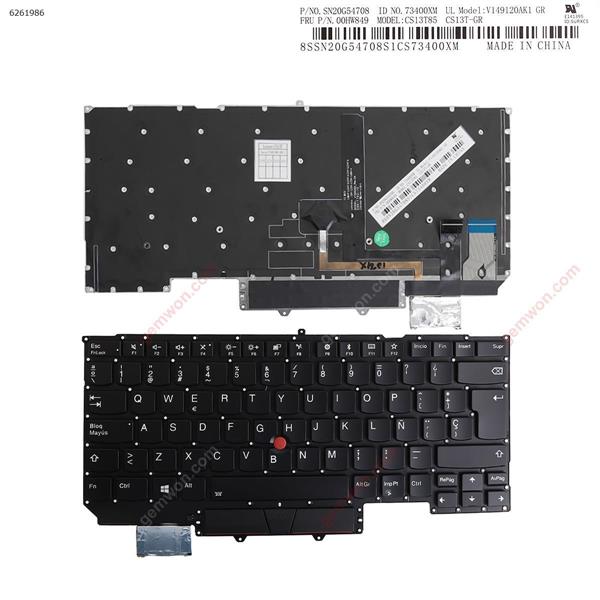 Lenovo ThinkPad Carbon X1 yoga 2017 Gen 2 BLACK  ,Backlit,WIN8)  SP V149120AK1 GR CS13T85 CS13T-GR P/N SN20G54708 00HW849 Laptop Keyboard (OEM-A)