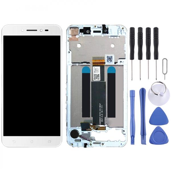 LCD Screen and Digitizer Full Assembly with Frame for Asus ZenFone Live ZB501KL X00FD A007 (White) Asus Replacement Parts Asus Zenfone Live
