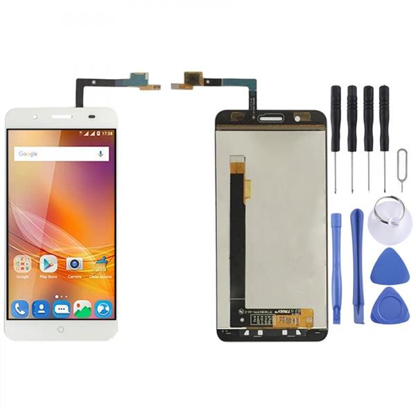 LCD Screen and Digitizer Full Assembly for ZTE Blade A610 Plus / A2 Plus(White)  ZTE Blade A610 Plus