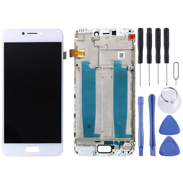 LCD Screen and Digitizer Full Assembly with Frame for Asus Zenfone 4 Max ZC520KL X00HD(White) Asus Replacement Parts Asus ZenFone 4 Max