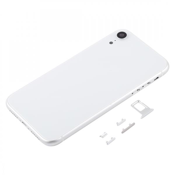 Back Housing Cover with Camera Lens & SIM Card Tray & Side Keys for iPhone XR(White) iPhone Replacement Parts Apple iPhone XR