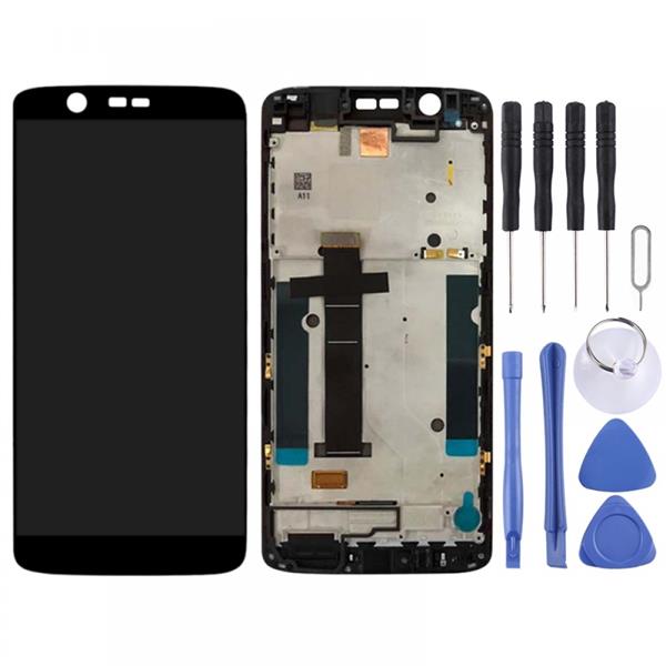 LCD Screen and Digitizer Full Assembly with Frame for ZTE Axon 7 Mini / B2017 / B2017G(Black)  ZTE AXON 7 Mini