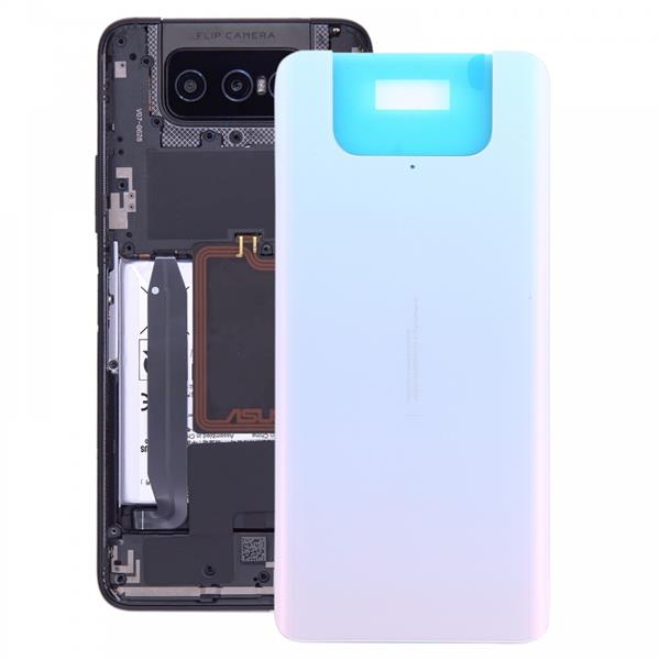 Glass Battery Back Cover for Asus Zenfone 7 ZS670KS(White) Asus Replacement Parts Asus Zenfone 7 ZS670KS