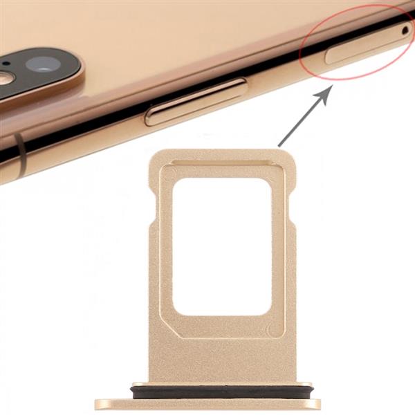 SIM Card Tray for iPhone XR (Single SIM Card)(Gold) iPhone Replacement Parts Apple iPhone XR