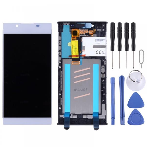 LCD Screen and Digitizer Full Assembly with Frame for Sony Xperia L1 G3311 G3312 G3313(Silver) Sony Replacement Parts Sony Xperia L1