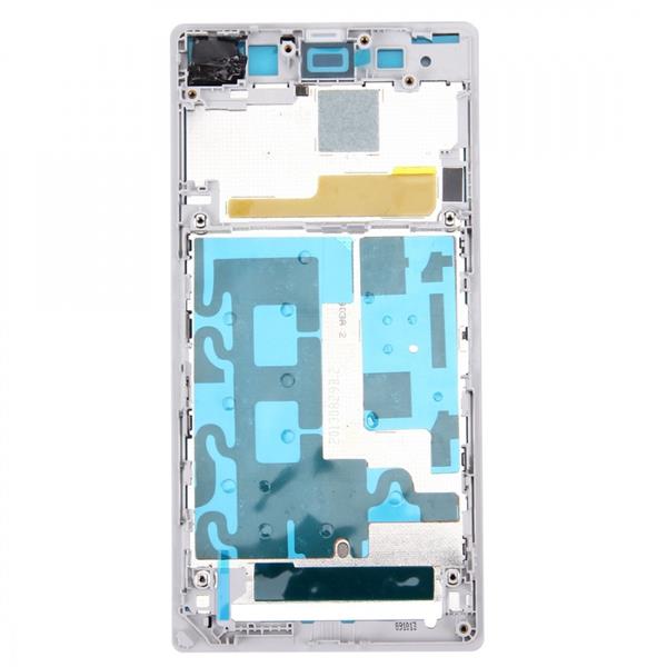 Front Housing LCD Frame Bezel Plate  for Sony Xperia Z1 / C6902 / L39h / C6903 / C6906 / C6943(White) Sony Replacement Parts Sony Xperia Z1