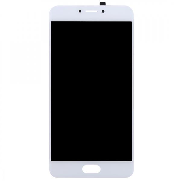 For Meizu MX6 LCD Screen and Digitizer Full Assembly(White) Meizu Replacement Parts Meizu MX6