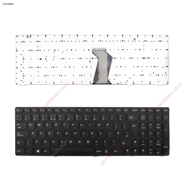 LENOVO Ideapad Z580 V580 G580 BLACK FRAME BLACK OEM UK MB340-007 Laptop Keyboard (OEM-B)