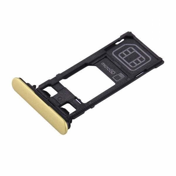 SIM & Micro SD Card Tray for Sony Xperia XZs (Single SIM Version) (Gold) Sony Replacement Parts Sony Xperia XZs (Single SIM Version) SIM & Micro SD Card Tray