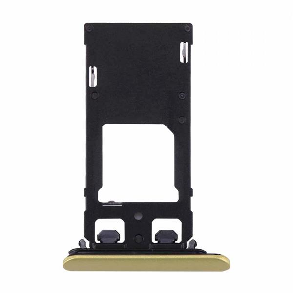 for Sony Xperia XZs (Dual SIM Version) SIM & Micro SD / SIM Card Tray(Gold) Sony Replacement Parts Sony Xperia XZs (Dual SIM Version) SIM & Micro SD
