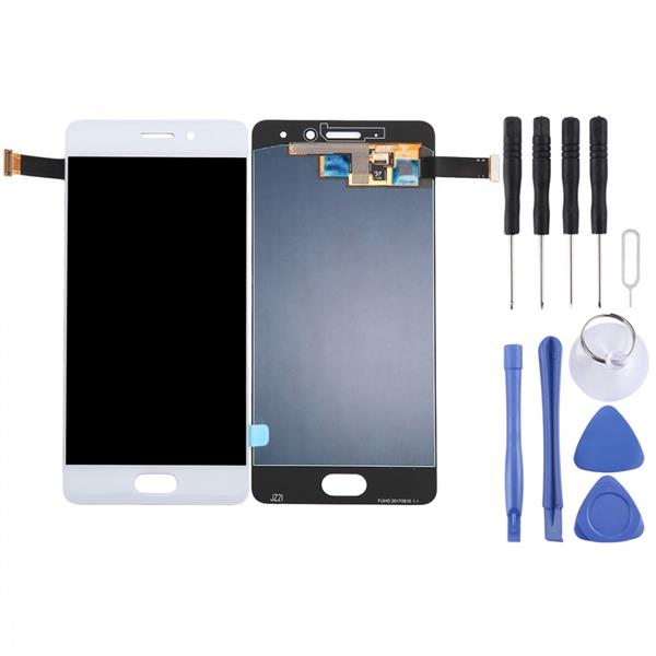 For Meizu Pro 7 LCD Screen and Digitizer Full Assembly(White) Meizu Replacement Parts Meizu PRO 7