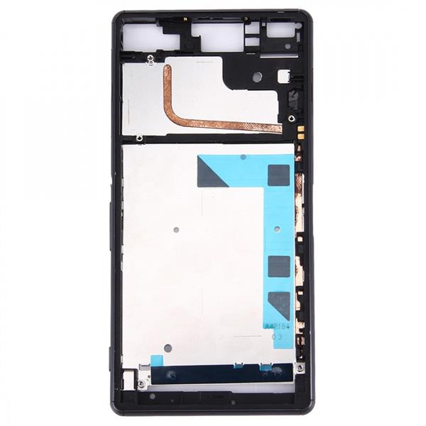 Front Housing LCD Frame Bezel Plate  for Sony Xperia Z3 / L55w / D6603(Black) Sony Replacement Parts Sony Xperia Z3