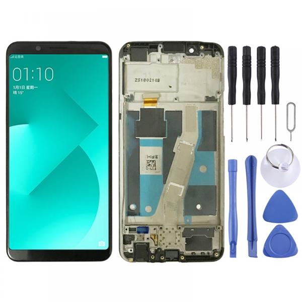 LCD Screen and Digitizer Full Assembly with Frame for OPPO A83 (Black) Oppo Replacement Parts Oppo A83