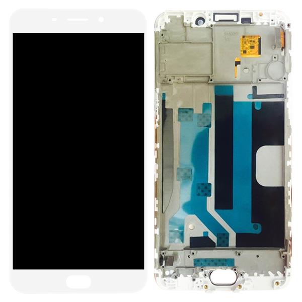 TFT Materials LCD Screen and Digitizer Full Assembly with Frame for OPPO R9 Plus(White) Oppo Replacement Parts Oppo R9 Plus