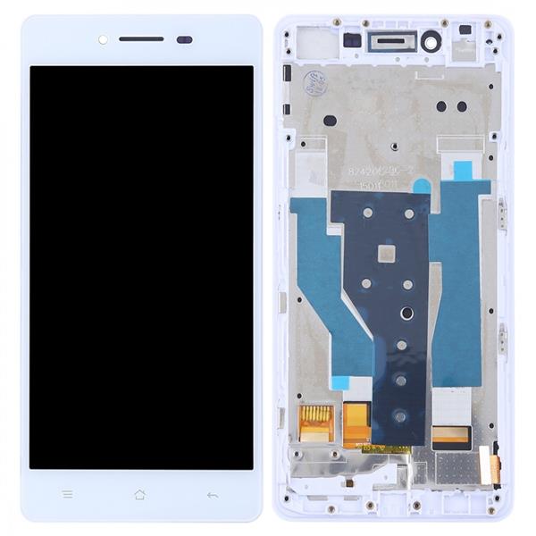 TFT Materials LCD Screen and Digitizer Full Assembly with Frame for OPPO R7(White) Oppo Replacement Parts Oppo R7