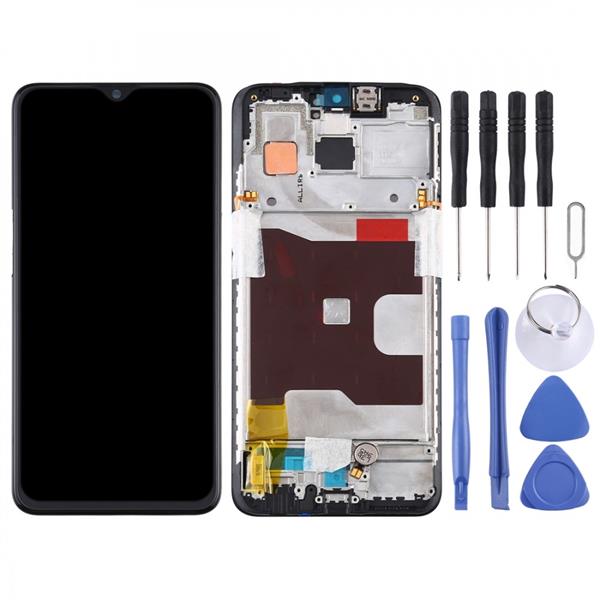 Original LCD Screen and Digitizer Full Assembly with Frame for OPPO Reno Z (Black) Oppo Replacement Parts Oppo Reno Z