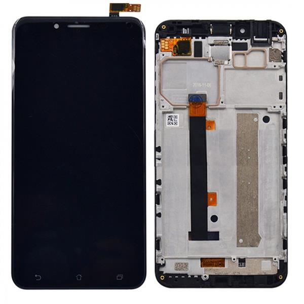LCD Screen and Digitizer Full Assembly with Frame for Asus Zenfone 3 Max ZC553KL / X00D(Black) Asus Replacement Parts Asus Zenfone 3 Max
