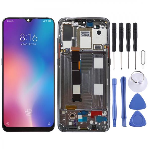 Original AMOLED Material LCD Screen and Digitizer Full Assembly with Frame for Xiaomi Mi 9 (Black) Xiaomi Replacement Parts Xiaomi Mi 9