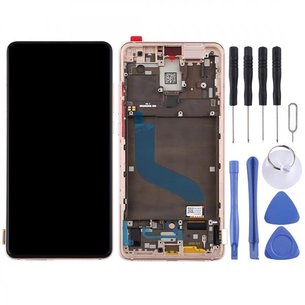 OLED Material LCD Screen and Digitizer Full Assembly with Frame for Xiaomi Redmi K20 / Redmi K20 Pro / 9T Pro(Gold) Xiaomi Replacement Parts Xiaomi Redmi K20