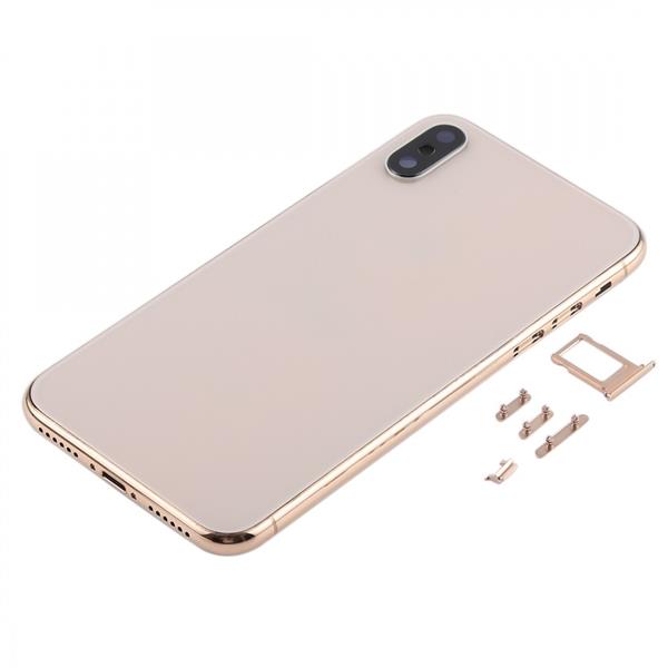 Back Housing Cover with SIM Card Tray & Side keys for iPhone X iPhone Replacement Parts Apple iPhone X
