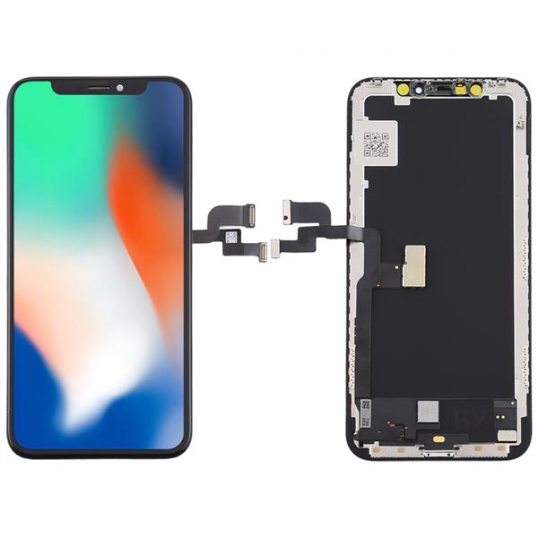 Hard OLED Material LCD Screen and Digitizer Full Assembly for iPhone X(Black) iPhone Replacement Parts Apple iPhone X
