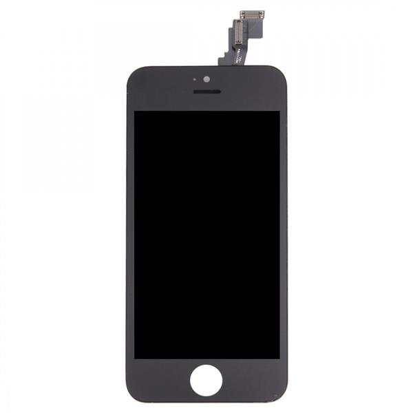 LCD Screen and Digitizer Full Assembly with Frame for iPhone 5C(Black) iPhone Replacement Parts Apple iPhone 5C