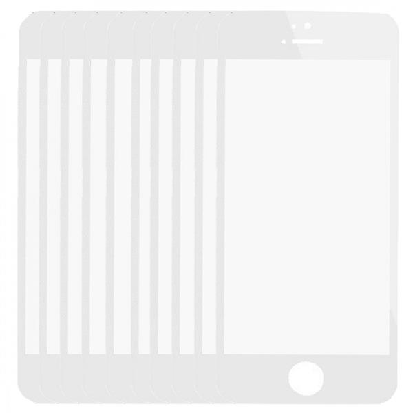 10 PCS for iPhone 5C Front Screen Outer Glass Lens(White) iPhone Replacement Parts Apple iPhone 5C